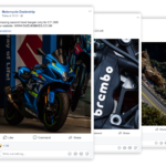 3 facebook post examples transparent background